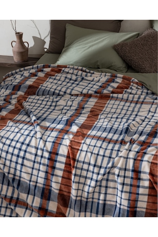 Fravonne Çift Kişilik Welsoft Baskılı Battaniye - Lacivert 8684427292068 Çok Renkli