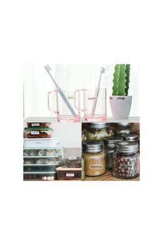 Dofolink Q30 Yazıcı İçin Aımo Dcp1430-210 Suya Dayanıklı Etiketler, 14mmx30mm Beyaz, 210 Adet/rulman 1 Rulo