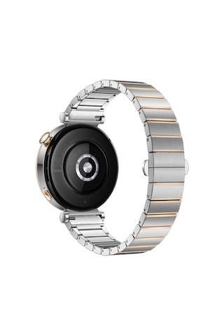 Huawei Watch Gt5 41mm İle Uyumlu Renk Detaylı 18mm Paslanmaz Çelik Metal Kordon Kayış