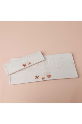 Linens Cowry Bambu El Havlusu 30x45 Cm Somon Somon