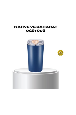 Otomatik Kahve Ve Baharat Öğütücü Paslanmaz Çelik Yedek Bıçaklı Gri