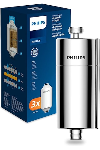 Philips Duş Filtresi Cilt ve Saç Dostu Awp1775P3ch Krom (3'lü Set)