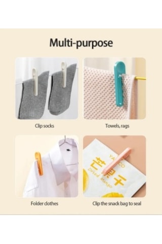 Premiumum Kırılmaz Iz Bırakmaz Çamaşır Mandalı 20 Adet