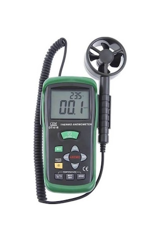 Cem Dt618 Rüzgar Hızı Ve Sıcaklık Ölçer Anemometre Cem Dt618 Rüzgar Hızı Ve Sıcaklık Ölçer Anemometre