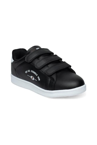 Row Milena 037-24 Deri Cırtlı Fashion Kadın Sneaker Siyah Beyaz Siyah