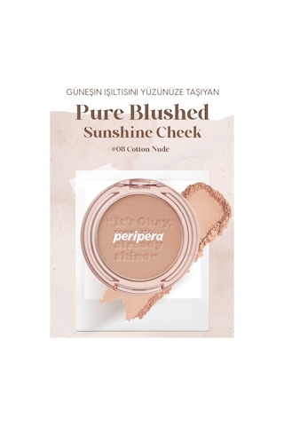 Peripera Pure Blushed Sunshine Cheek 08 Cotton Nude