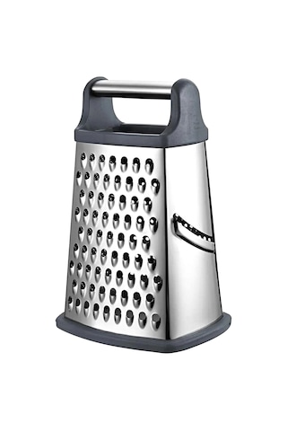 Paslanmaz Büyük Boy Çelik Rende Çok Işlevli Silikon Tabanlı Çok Fonksiyonlu Peynir Doğrayıcı Rende