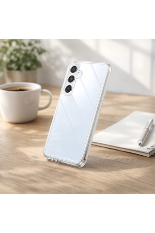 Samsung Uyumlu Galaxy S24 Fe Kılıf Şeffaf Kamera Korumalı 3d
