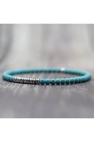 Firuze Hematit Bileklik - El Yapımı Unisex Takı 4mm Çok Renkli Firuze Hematit Bileklik - El Yapımı Unisex Takı 4mm Çok Renkli