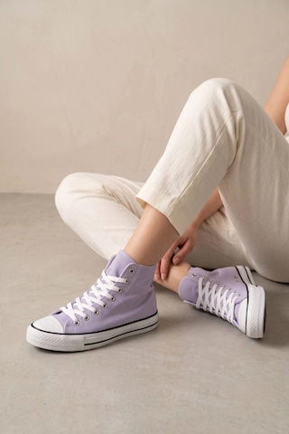 In Step Lena Mor Kanvas Bağcıklı Bilekli Kadın Converse