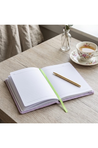 Pelüş Ve Eğlenceli Defter - Kedi Figürlü Lila