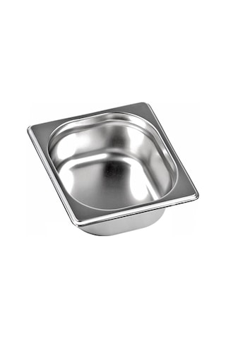 Gastronorm Küvet Paslanmaz Çelik Gn 1/6 - 65 Mm Gümüş
