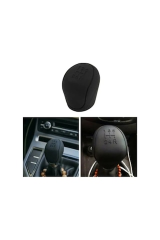 Silikon Manuel Siyah Vites Topuzu Kılıfı Düz Vites İleri 5 Vites Diğer