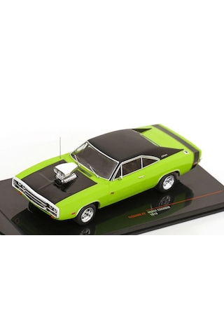 1:43 Ölçek Ixo 1970 Dodge Charger Rt Diecast Metal Minyatür Model Araba 10cm