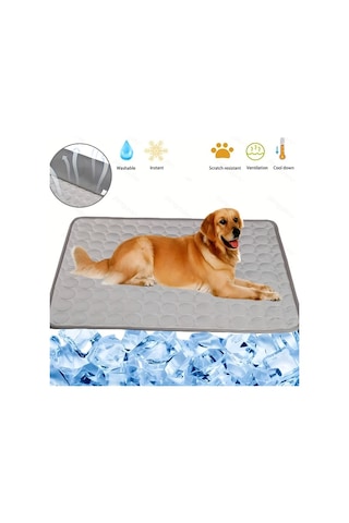 Maxaccess Yaz Köpek Ve Kedi Serinletme Yatağı 2xl Gri Taşınabilir Yıkanabilir