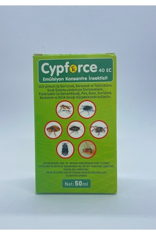 Cypforce Sinek Karınca Tahta Kurusu Hamam Böceği Temizleyici 50 ML