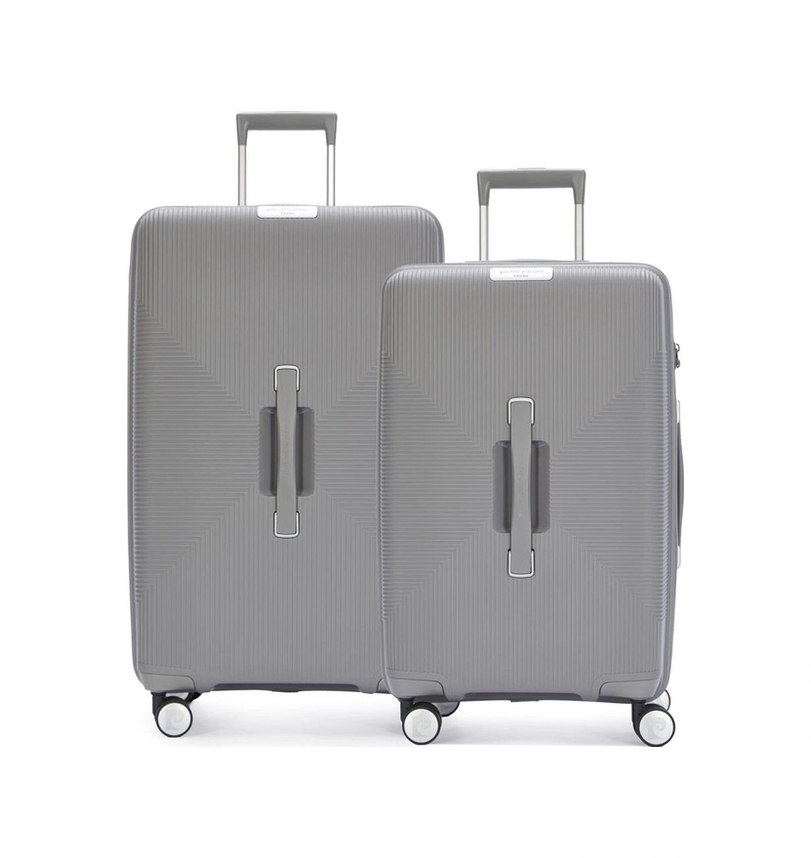 Pierre Cardin Orta Ve Kabin Boy 2'li Set %100 Polipropilen Valiz Gri 04pc7080 Gri
