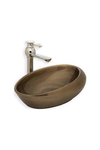 Eva Banyo Lena E-7023 Tezgah Üstü Porselen Lavabo
