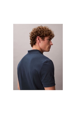 Calvin Klein Erkek Normal Kesim Pamuklu Kısa Kollu Lacivert Polo Yaka T-shirt-16176 Lacıvert