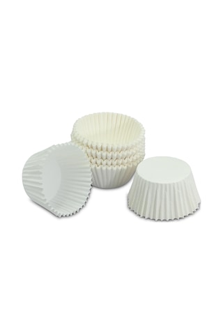 Kafem Muffin Kek Kapsülü Beyaz Küçük Boy No:1 100lü X 50 Paket Koli - K41 Beyaz
