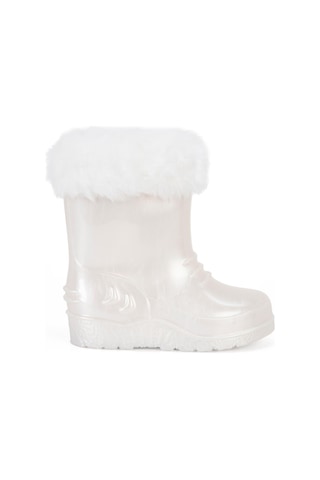 Civil Boots Kürklü 22-28 Numara Yağmur Çizmesi - Beyaz