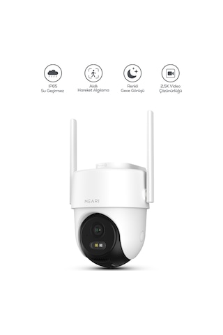 S2 Plus Dış Mekan Kablosuz Wi-fi Ptz Akıllı Güvenlik Kamerası 2,5k, 4mp, Gece Görüşü, Çift Yönlü S