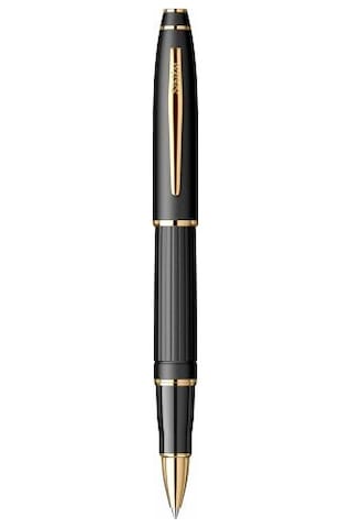 Scrikss 350 Mat Siyah Altın Roller Kalem