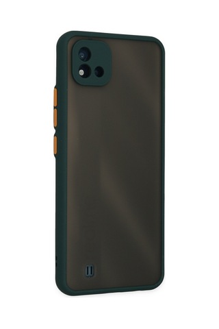 Realme C11 2021 Uyumlu Kılıf Montreal Silikon Kapak - Yeşil