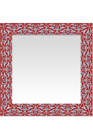 Rumi Kırmızı Kare Ayna Kırmızı