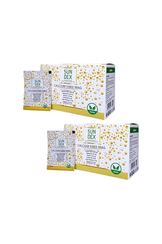 Sundex Calcium Three Mag 2 x 30 Saşe