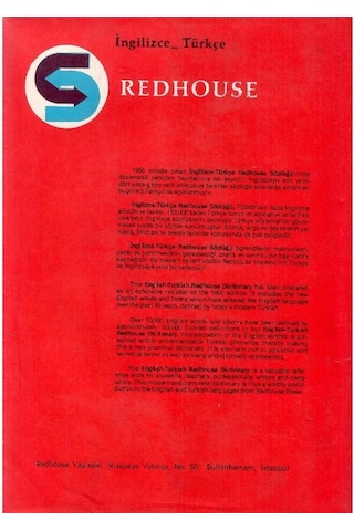 Redhause Sözlüğü - İngilizce - Türkçe Büyük Boy