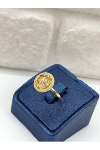 Üç Renkli Dorika Kadın Gümüş Set Takımı - Kolye Seti Gümüş