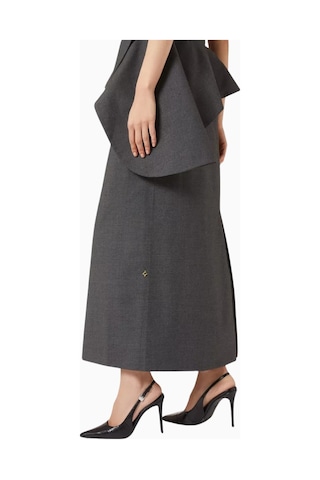 Castle Black Black Suede Studio Branca 100 Siyah Deri Sivri Burun, 100mm Slingback Topuklu Ayakkabı 38