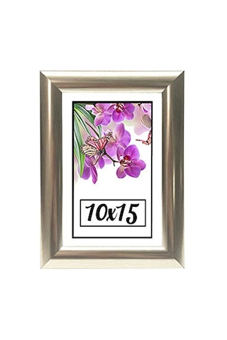 Hediyelik Çerçeve Dekorasyon Kişiye Özel Resim Çerçevesi 10x15 10x15-22-gümüş