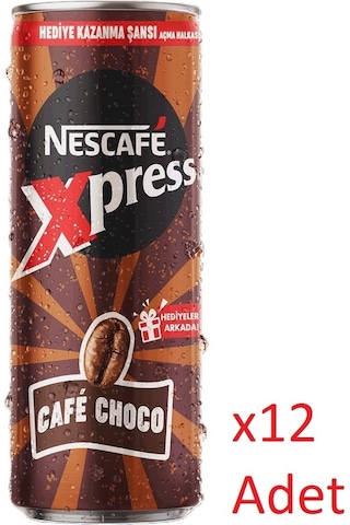 Nescafe Xpress Cafe Choco Kahve Aromalı Sütlü İçecek 12 x 250 ML