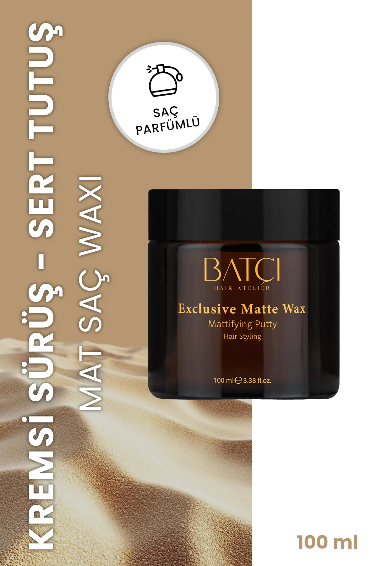 Exclusive Matte Kum Içerikli Yumuşak Sürüm Güçlü Tutucu Mat Wax 100 Ml