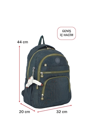 Dada Okul Sırt Çantası Yeşil Ortaokul Lise Geniş İç Hacim Ortopedik Su Geçirmez Kumaş Yeşil