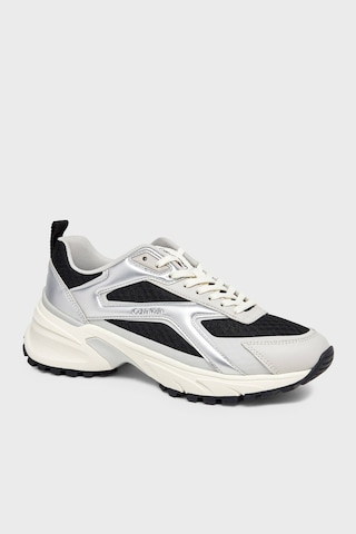 Calvin Klein Süet Logolu Sneaker Ayakkabı Hw0hw0314001r Bayan Ayakkabı Hw0hw03140 01r Siyah