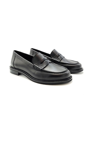 Nero Black Oxford Klasik Kadın Elsa-n252-vıtf Elisa Lanci Vıtello Seta Foderato Siyah