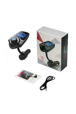 Oddity Yeni Nesil T10 WiFi Bluetooth Araç Kiti | USB Şarj FM Transmitter ve Eller Serbest Konuşma