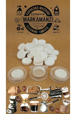 Markamanzı Philips Siemens Espresso Kahve Makinası Yağ Temizlik Tableti 10'lu