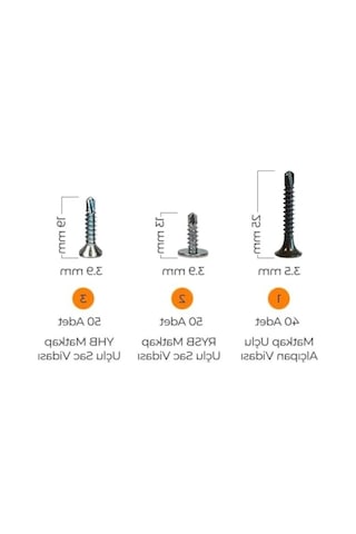 502 Parça Hobi Seti - Pul, Çivi, Vida Ve Dübel 0.2 MM