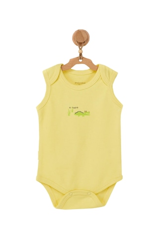 Andywawa Erkek Bebek Hayvan Motifli 2li Body AC22534 Sarı