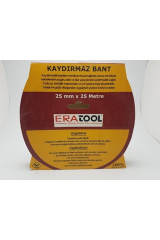 Enka Kaydırmaz Bant Beyaz 25 Metre 25 Mm Siyah