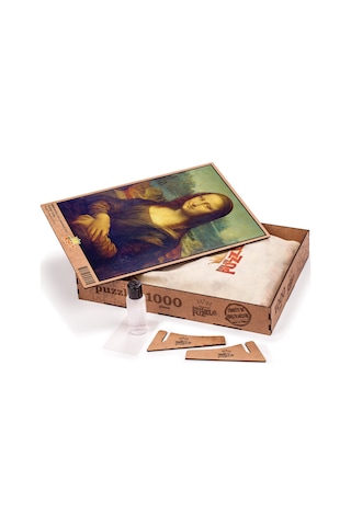 King Of Puzzle Mona Lisa - Leonardo Da Vinci Ahşap Puzzle 1000
