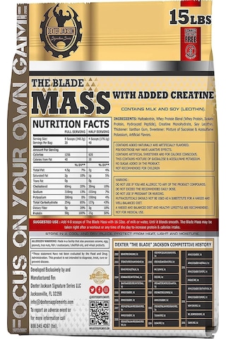 Dexter Jackson Mass Gainer 7 KG