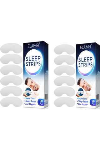 Qingmipy Elaımeı Gece Horlama Önleyici Ağız Bandı, 90 Adet 2 Kutu, Rahat Uyku Ve Nefes Desteği