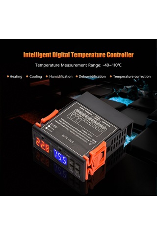 Skycity Stc-3028 Akıllı Sıcaklık Nem Kontrol Cihazı - Isıtma/soğutma/nemlendirme/kurutma - Hassas Sensörlü - Dc 12v - Abs Kasa