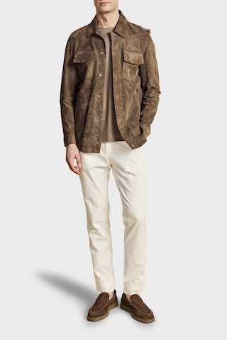 Brooks Brothers Normal Bel Daralan Paça Liyosel Chino Pantolon Erkek Pantolon Bbss26mpt001101 Kırık Beyaz