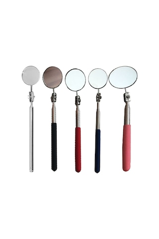 Sones Araba Tamir Algılama Aynası Üniversal Katlanır Kaynak Şasi Muayene Ayna Model: Pembe Saplı 50mm